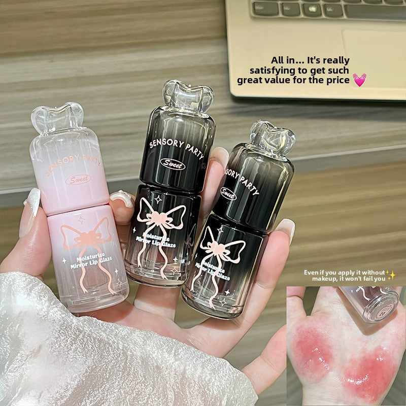 Mirror Lip Glaze Moisturizing Easy-to-Color Lip Gloss teemdrop