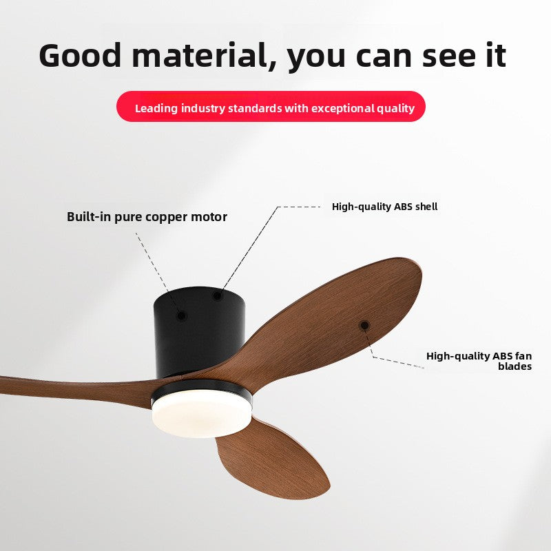 Minimalist Nordic-Style Ceiling Fan Light for Dining Rooms teemdrop