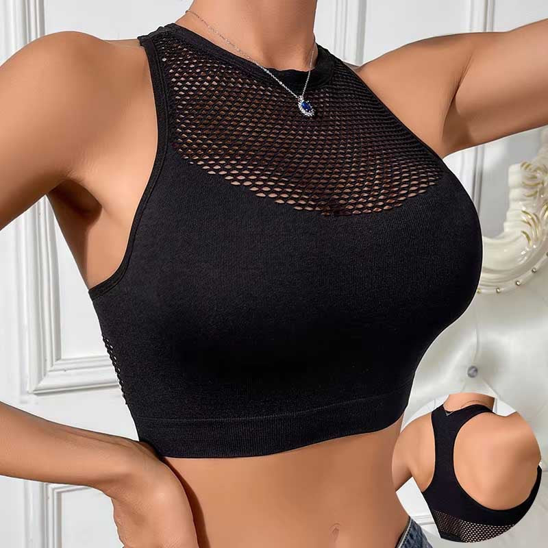 Stretch mesh vest teemdrop