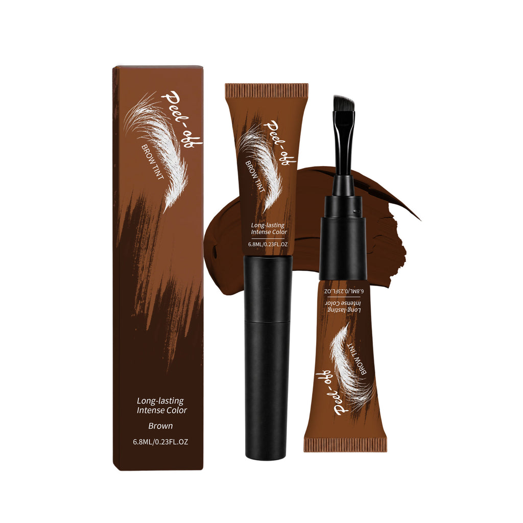Peel-off eyebrow tint