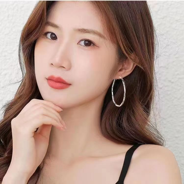 Big ring earrings