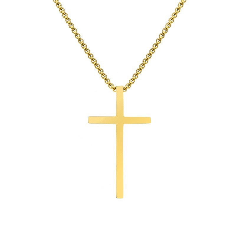 Simple Cross Alloy Necklace
