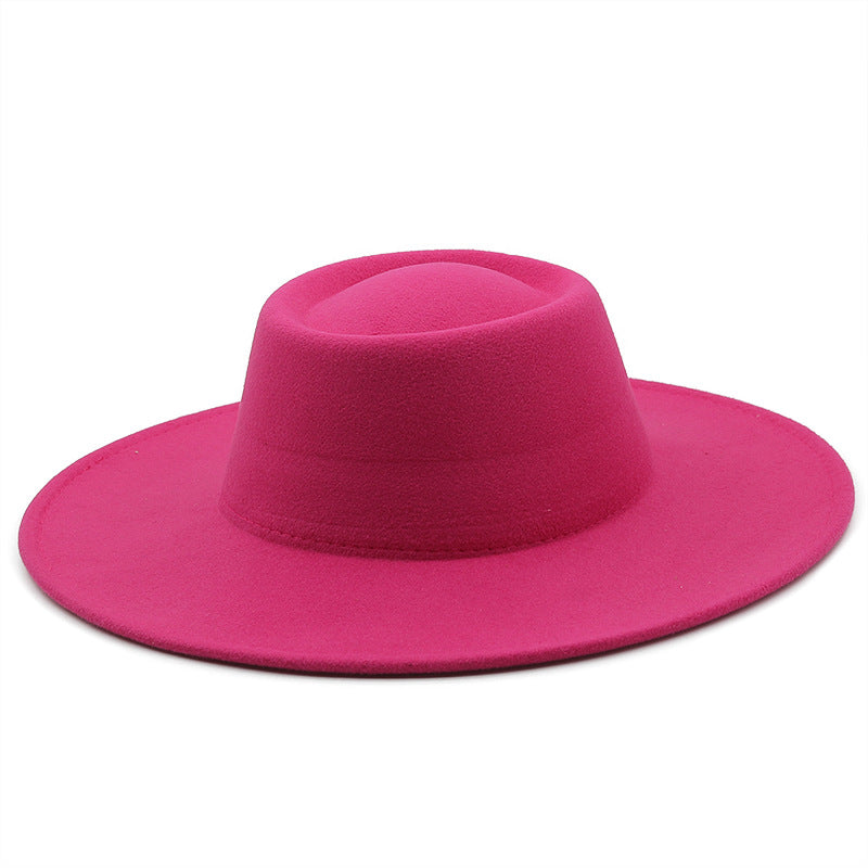 Unisex Wide Brim Woolen Hat teemdrop