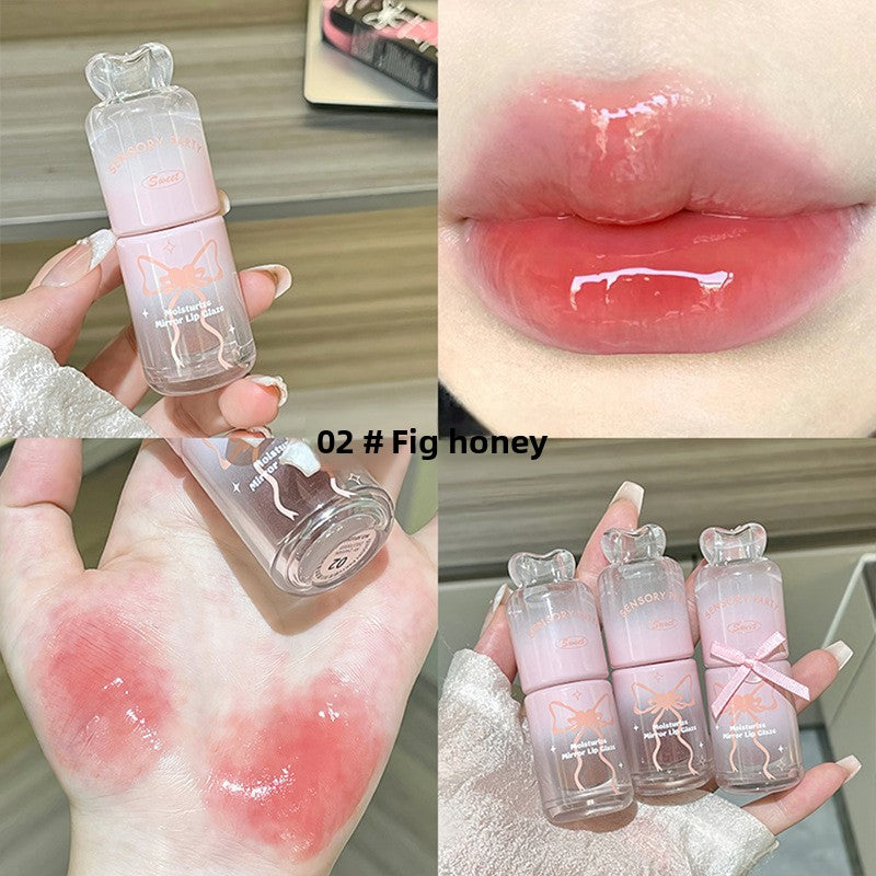 Mirror Lip Glaze Moisturizing Easy-to-Color Lip Gloss teemdrop