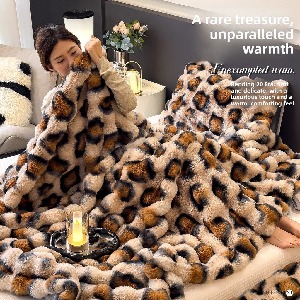 Plush milk velvet blanket teemdrop