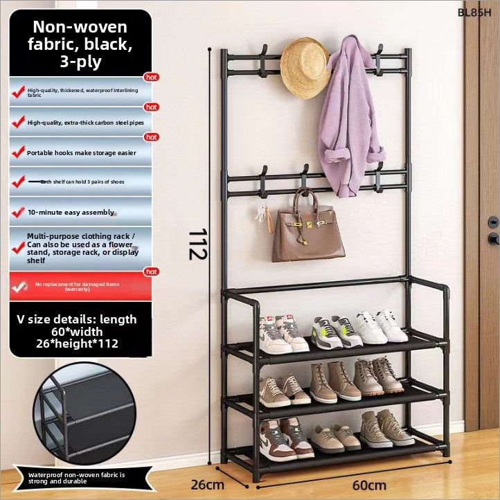 Multi-Layer Space-Saving Metal Shoe Rack Storage Organizer Shelf