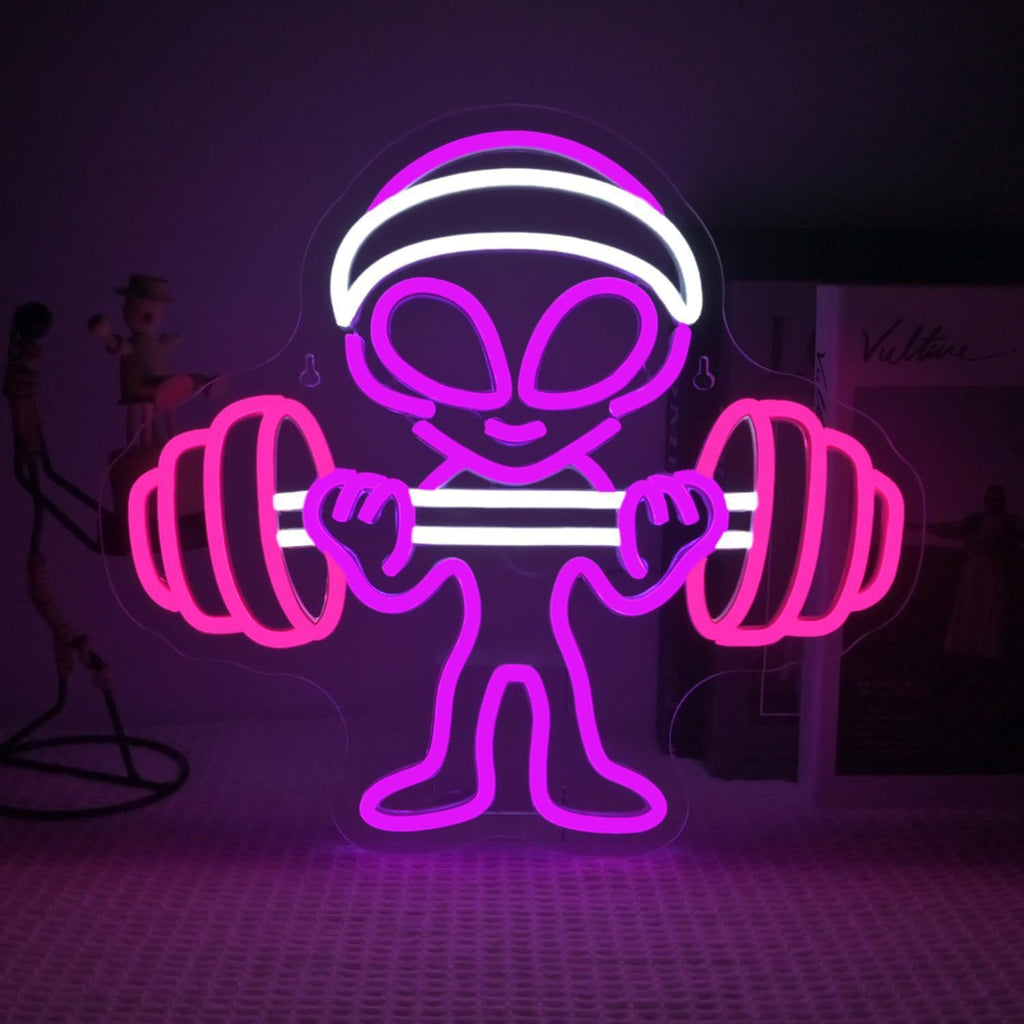 Alien UFO LED Neon Sign Light for Bedroom Game Room Bar Party Decoration teemdrop
