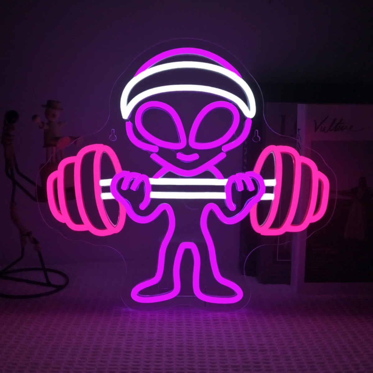 Alien UFO LED Neon Sign Light for Bedroom Game Room Bar Party Decoration teemdrop
