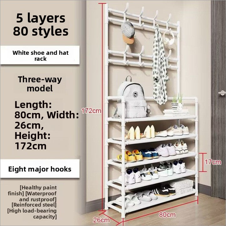Multi-Layer Space-Saving Metal Shoe Rack Storage Organizer Shelf