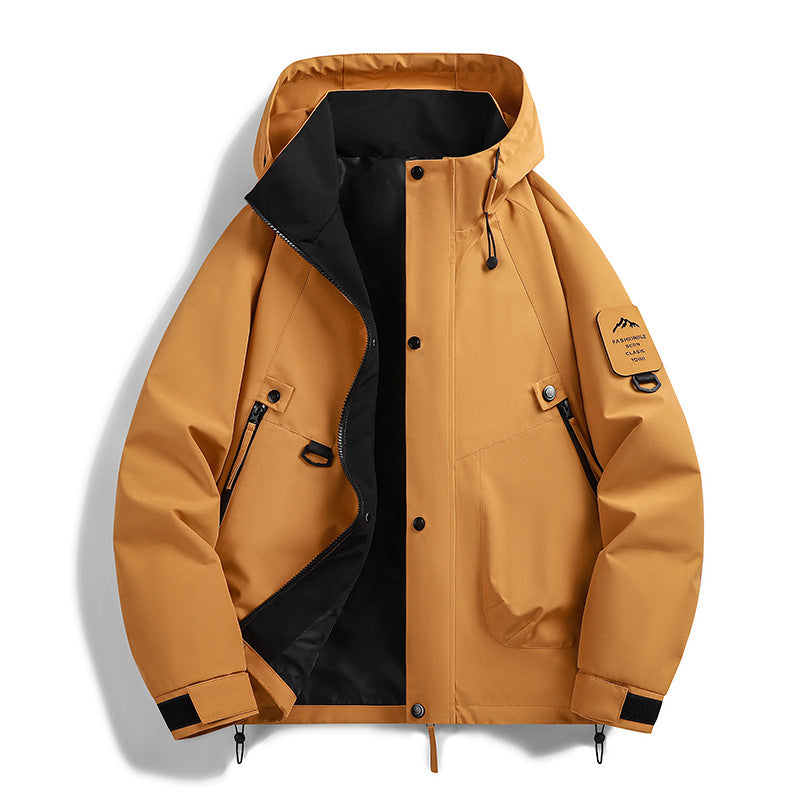 Mens Hooded Windproof Jacket