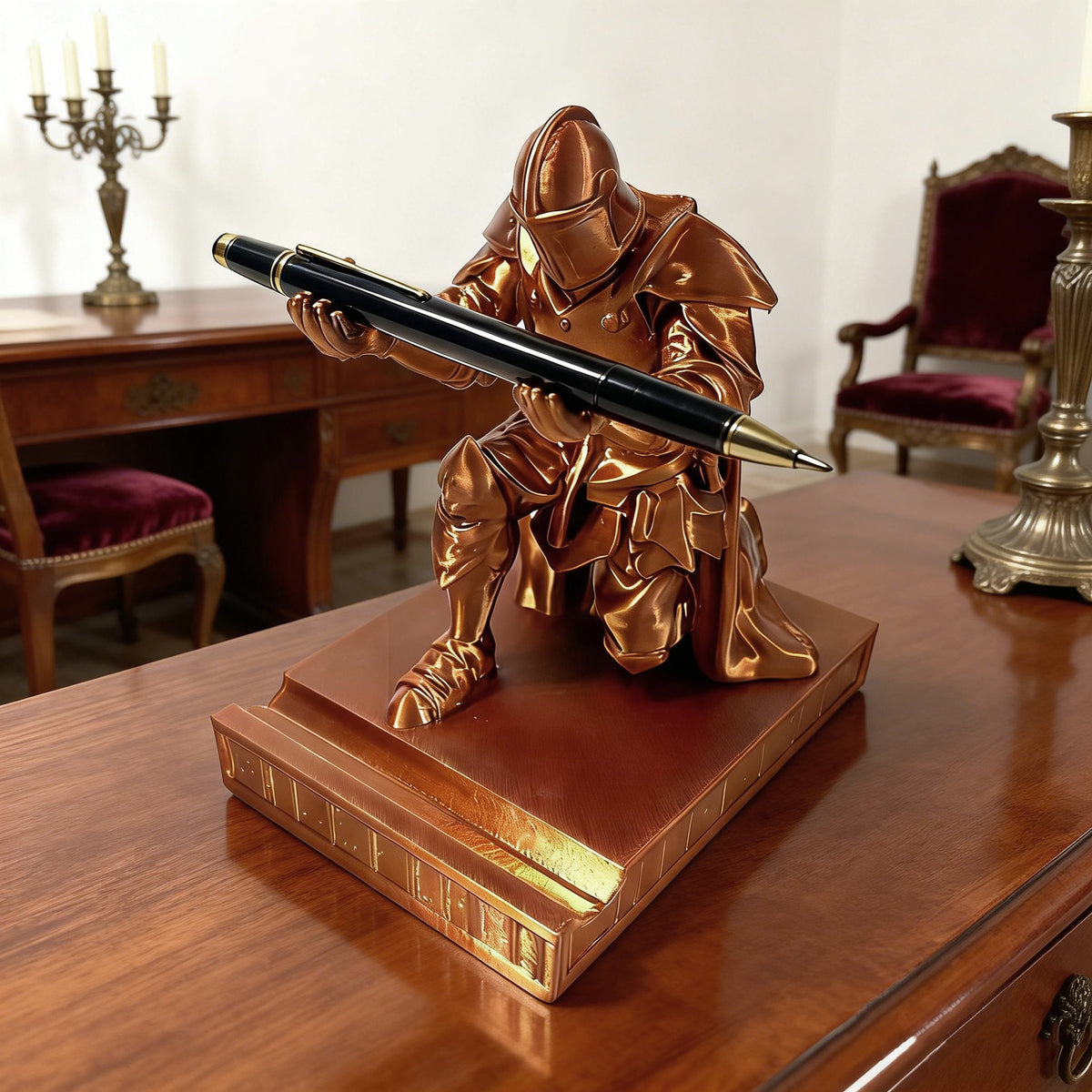 3D Printed Knight Armor Pen Holder