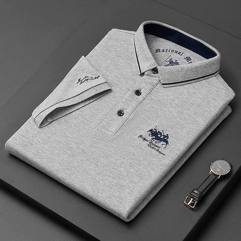 Men's Short Sleeve Embroidered Polo Shirt