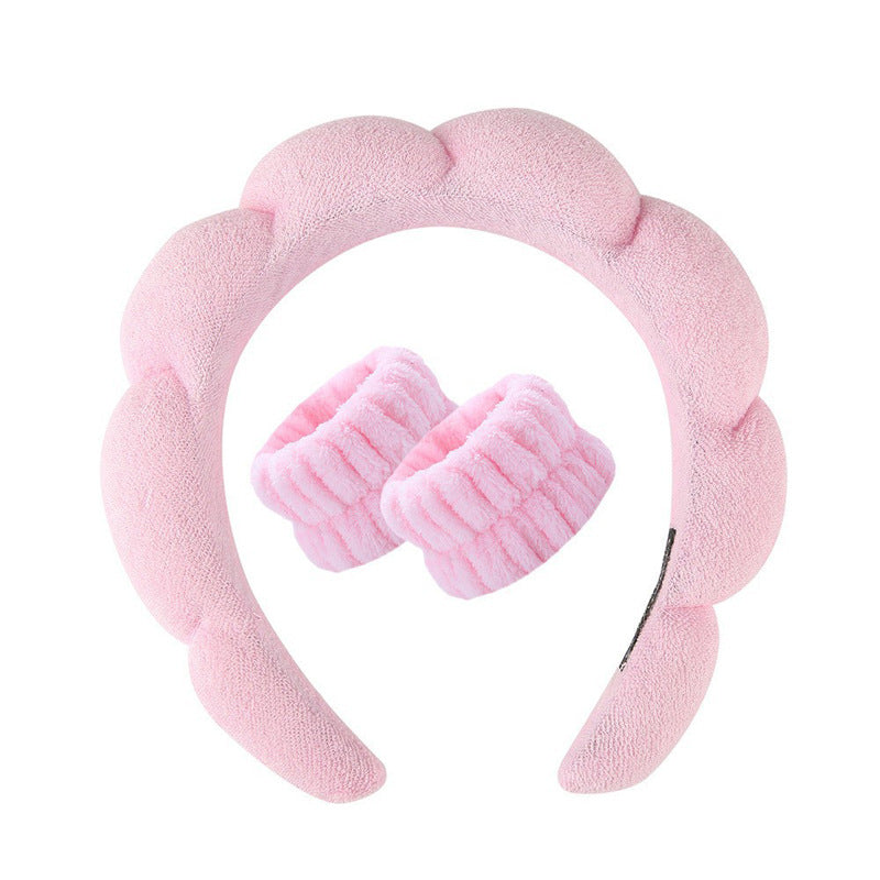 Lady's velvet sponge hairband teemdrop