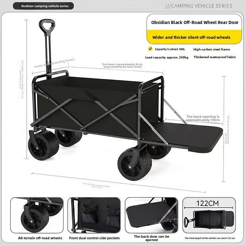 Outdoor folding trolley teemdrop