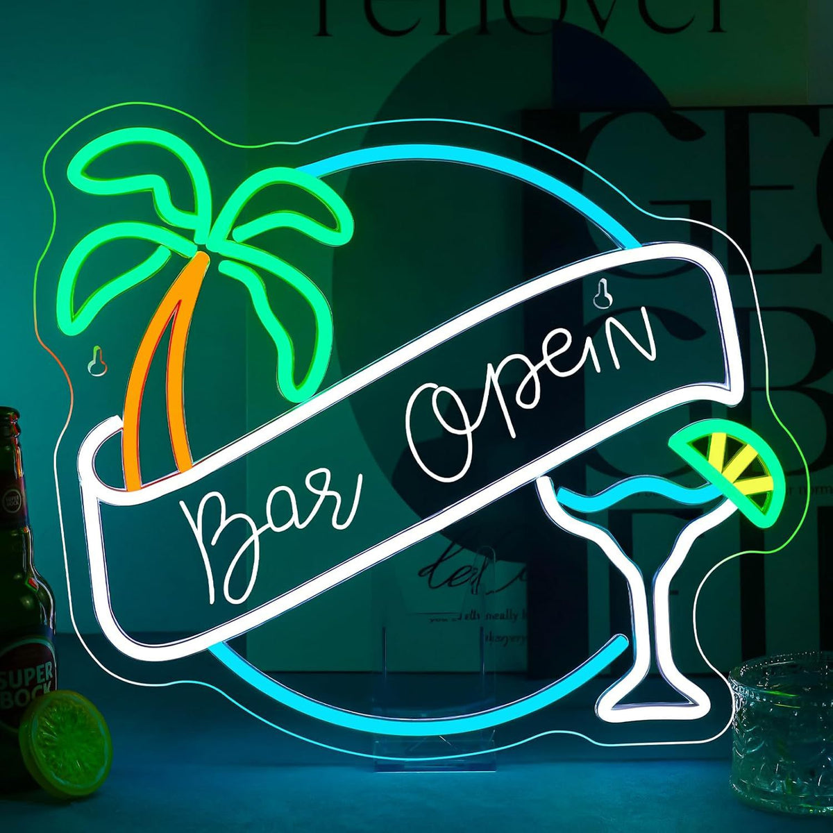 Dimmable LED Neon Sign Light teemdrop