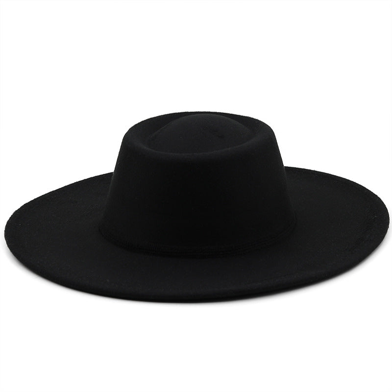 Unisex Wide Brim Woolen Hat teemdrop