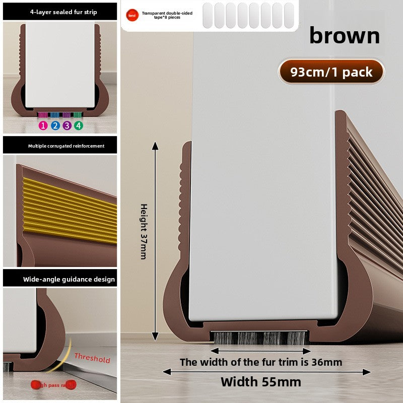 Self-Adhesive Under Door Draft Stopper Weather Stripping Seal Strip teemdrop