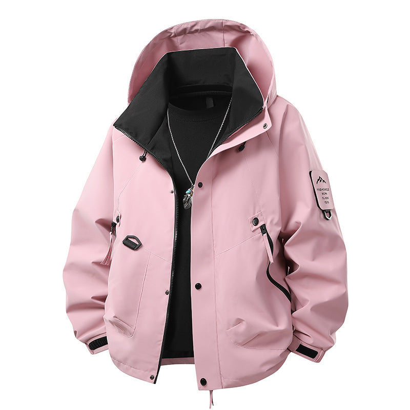 Mens Hooded Windproof Jacket