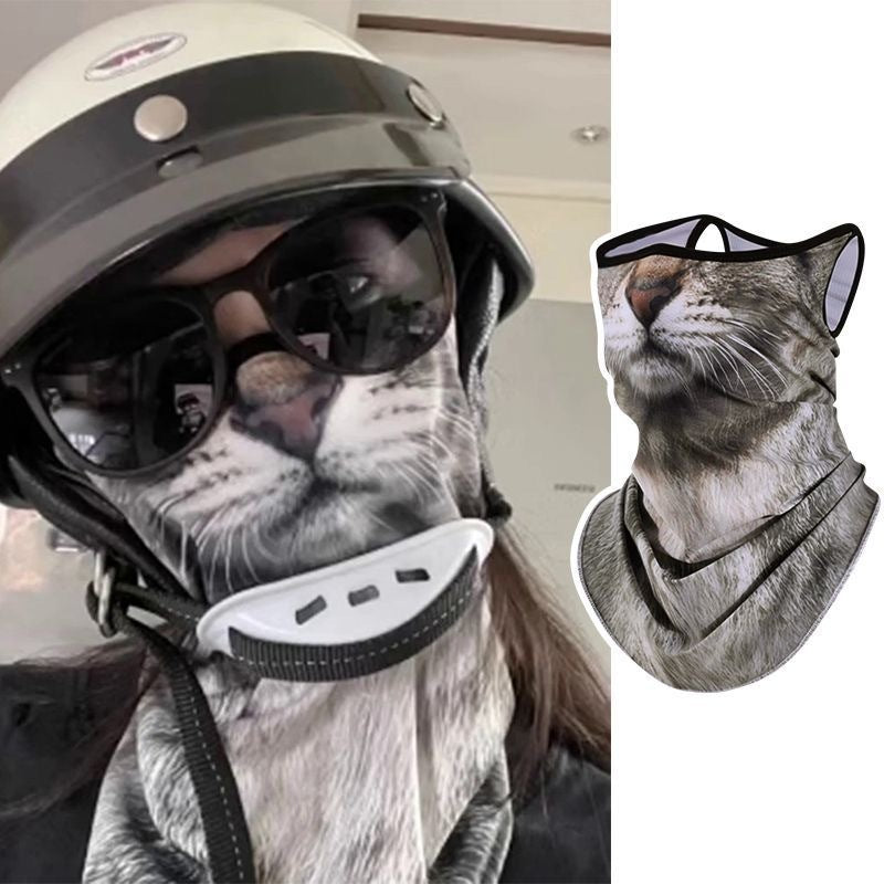 Animal Pattern Full Face Windproof Sun Mask Unisex Outdoor Sports Cycling Mask teemdrop