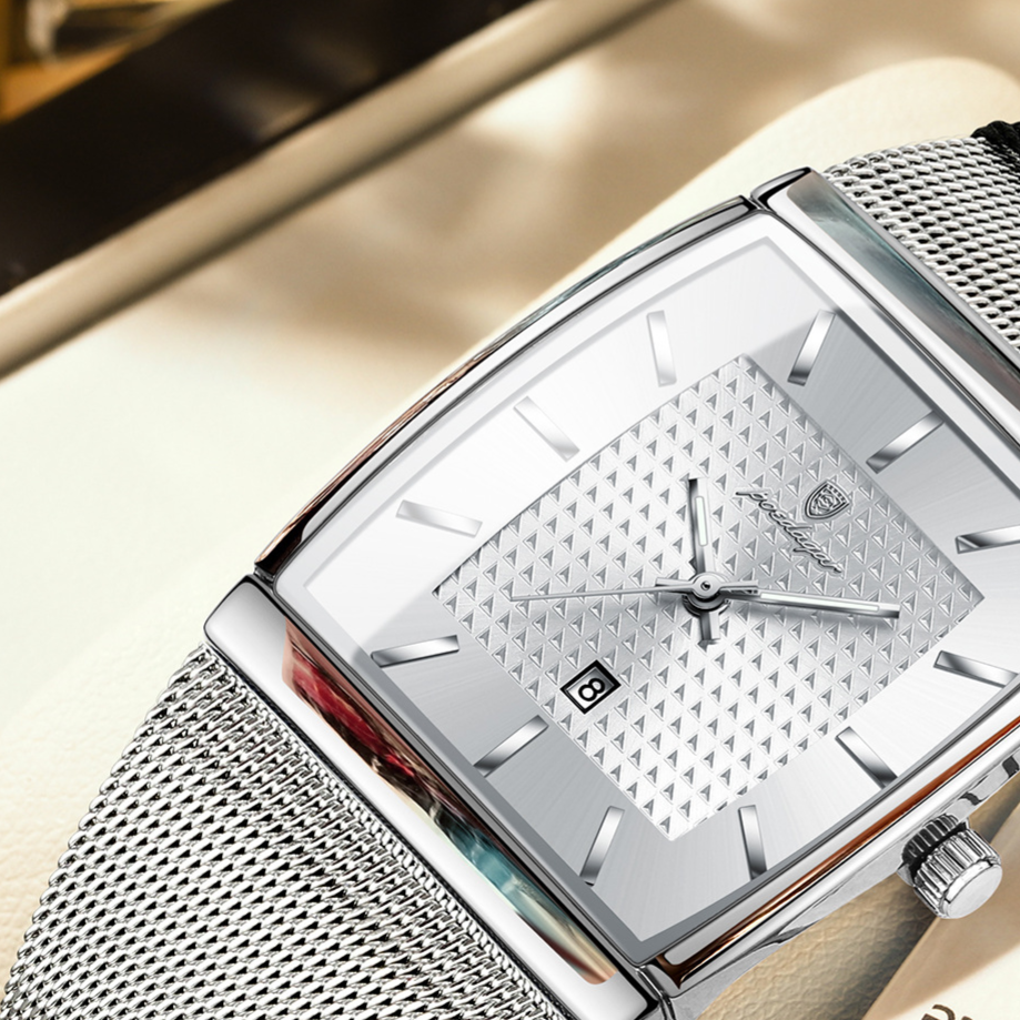 Ultra-Thin Men's Square Quartz Watch teemdrop