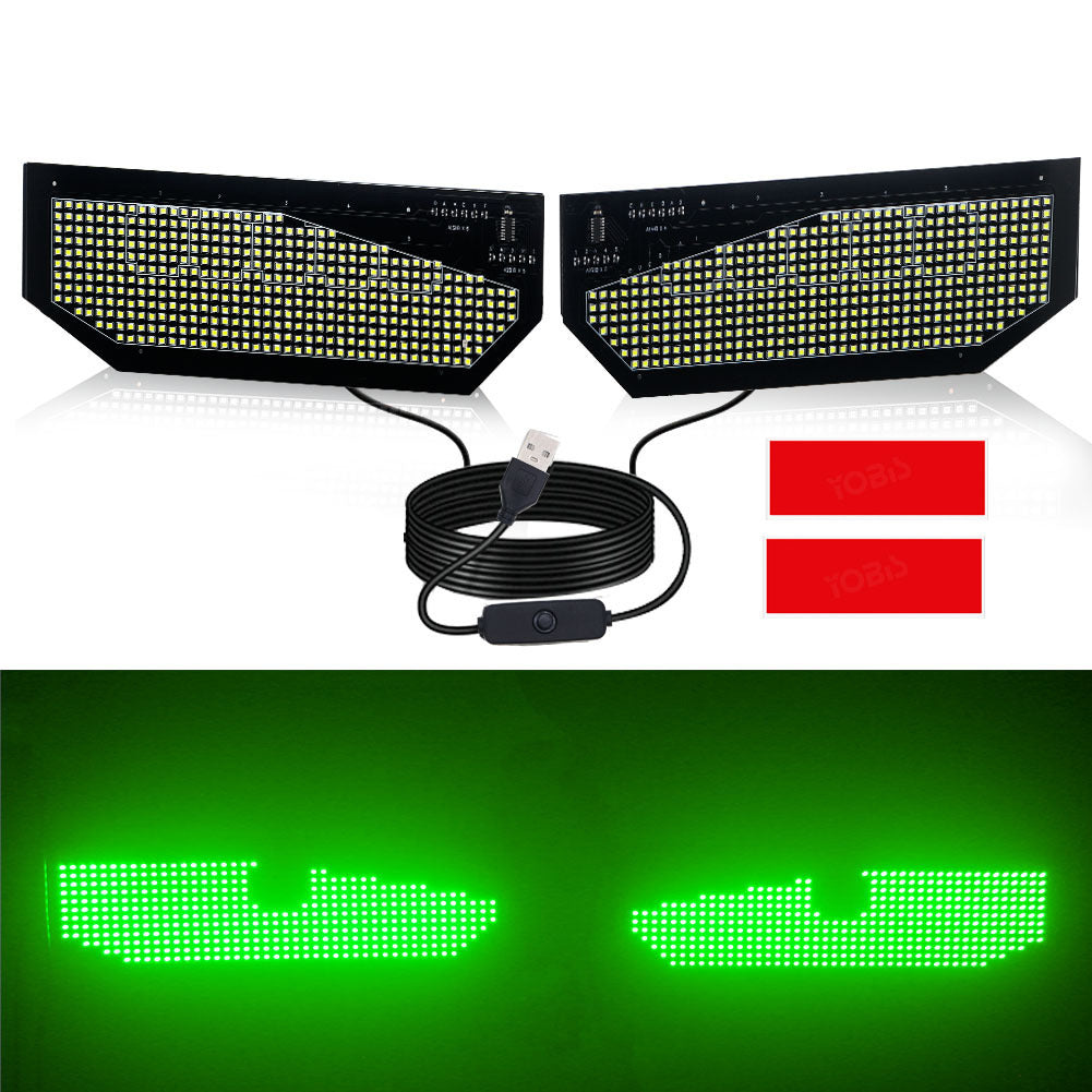 Car Devil Eye LED Sticker Dynamic Expression Light