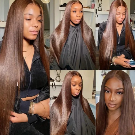 Long straight high-temperature fiber wig teemdrop