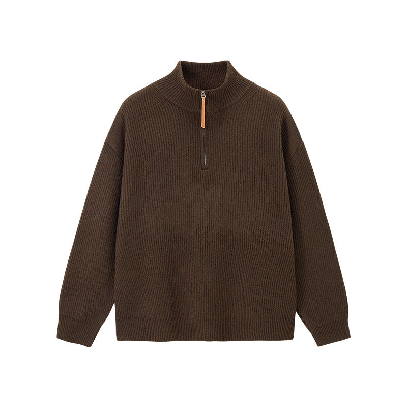 Half-zip turtleneck sweater teemdrop