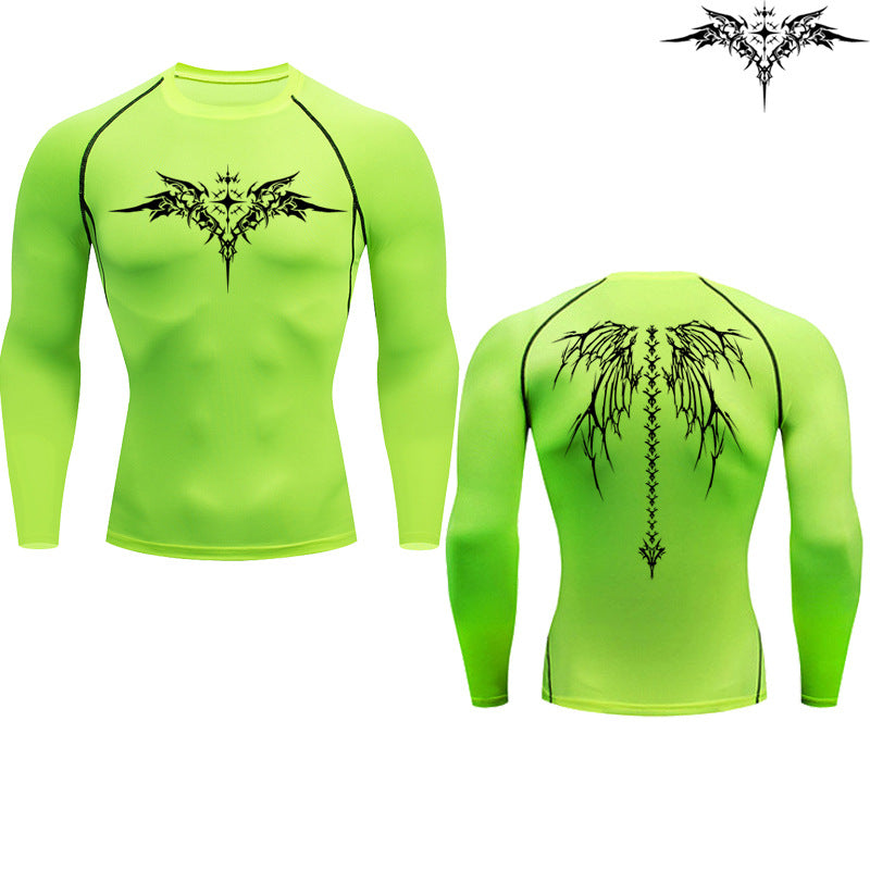 Men's Quick-Dry Compression T-Shirt UV Protection Short Sleeve Athletic Gym Fitness Top teemdrop