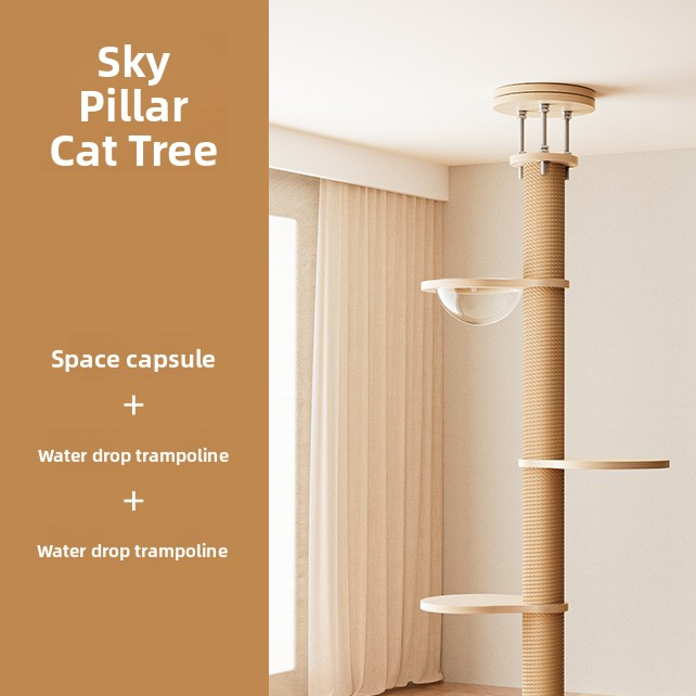 Multi-Level Cat Climbing Tree with Nest