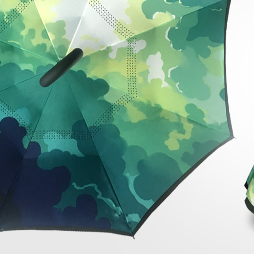Reverse double-layer umbrella