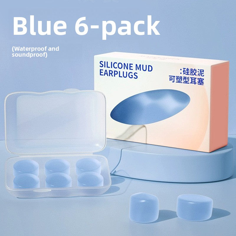 Silicone Mud Earplugs for Sleeping and Noise Reduction