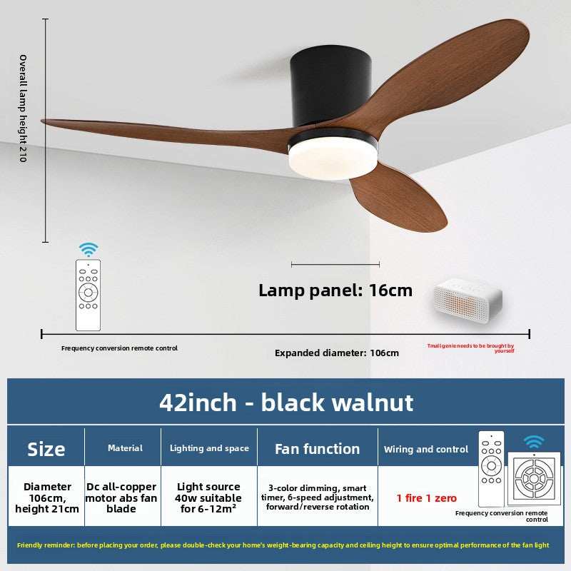 Minimalist Nordic-Style Ceiling Fan Light for Dining Rooms teemdrop