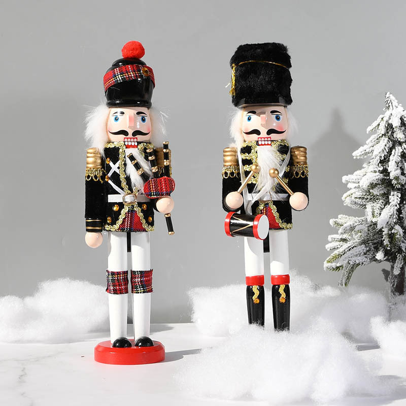 Russian Soldier Nutcracker Wooden Decoration Doll