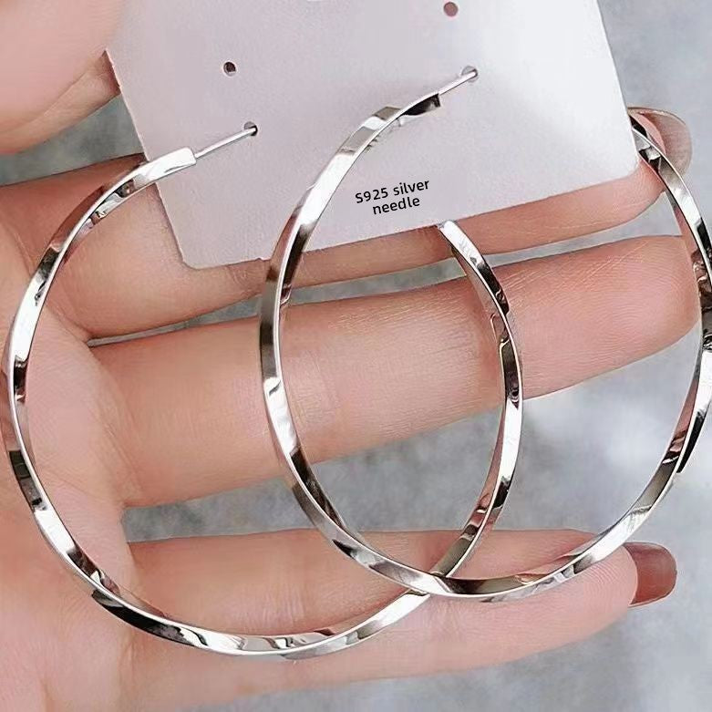 Big ring earrings