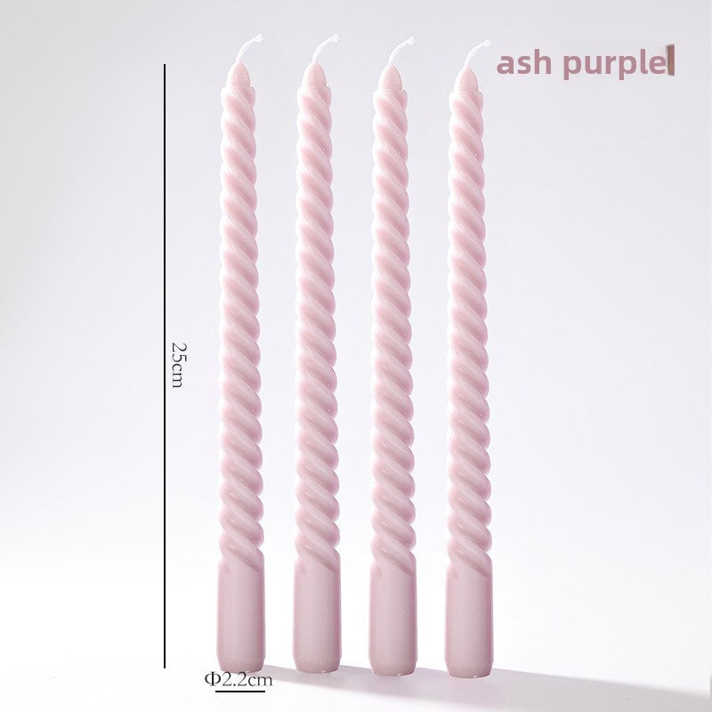 Vintage spiral long rod candle teemdrop