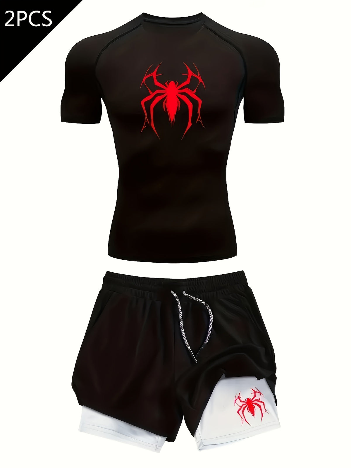 Men's Compression 2D Printed Quick Dry Fitness T-Shirt teemdrop