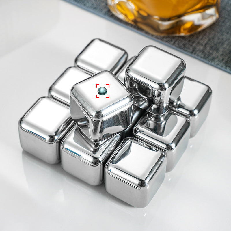 Reusable Stainless Steel Ice Cubes for Drinks