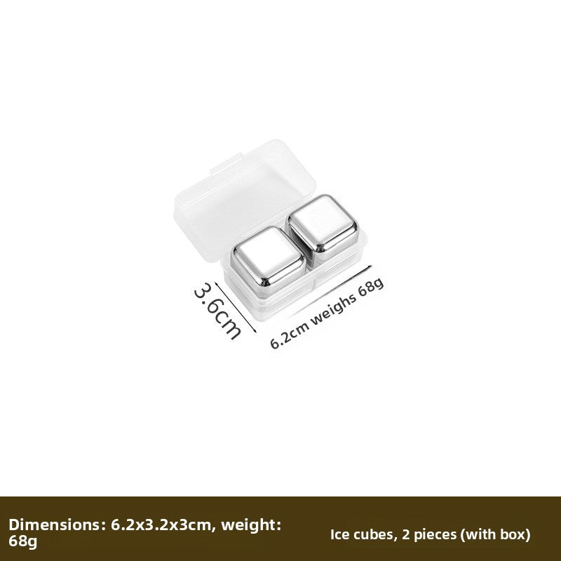 Reusable Stainless Steel Ice Cubes for Drinks