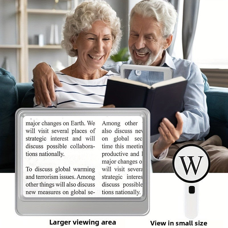 5x Large Mirror Reading Handheld Magnifier HD Acrylic Lenses