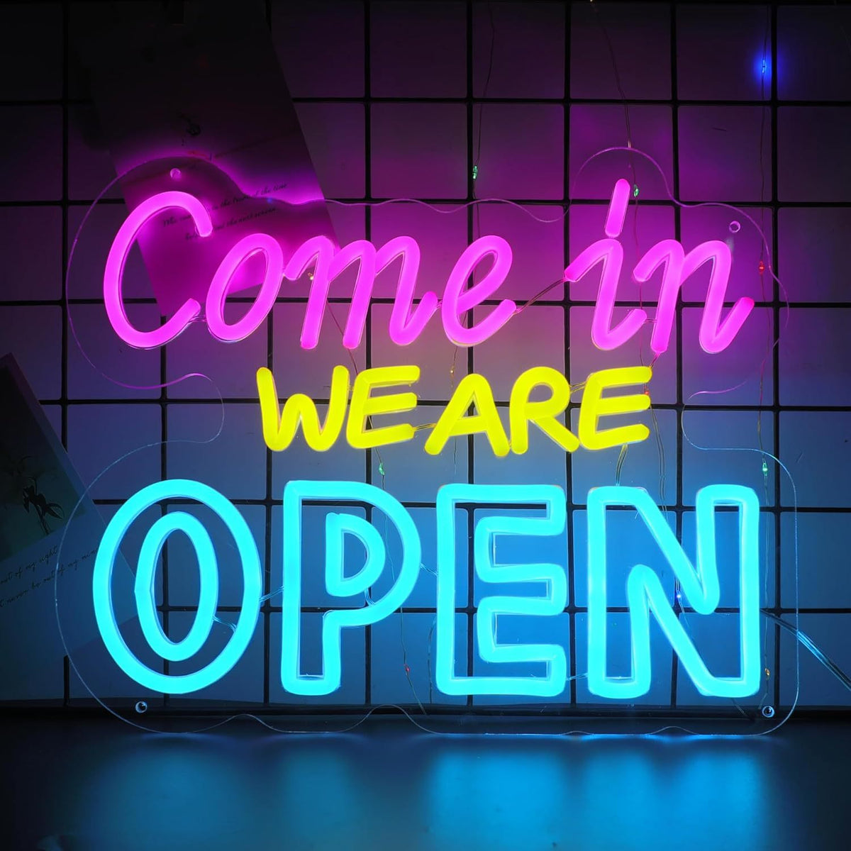Dimmable LED Neon Sign Light teemdrop