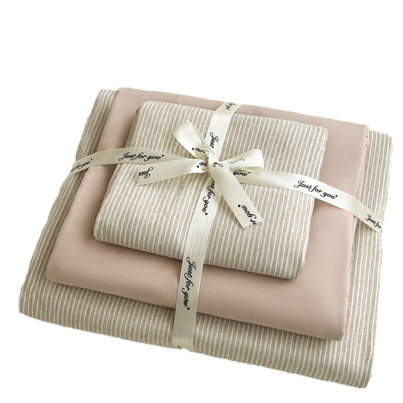 Simple Stripes Washed Cotton Bed Set