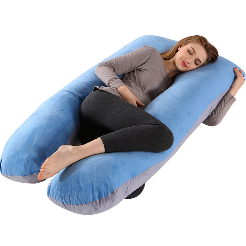 U-Shaped Maternity Body Pillow for Side Sleeping Support