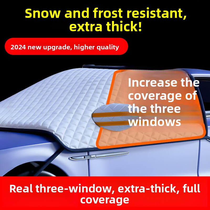 Universal Car Front Windshield Snow Ice Sun Protection Cover Winter Summer Outdoor Protection Shield Anti-Frost Magnetic teemdrop
