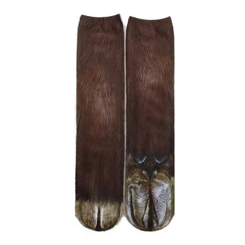Animal Paw Print Novelty Socks