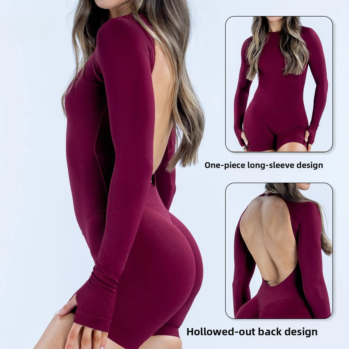 Long-sleeve yoga outfit