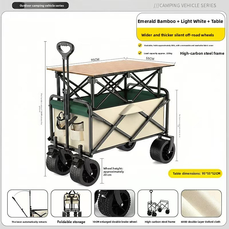Outdoor folding trolley teemdrop