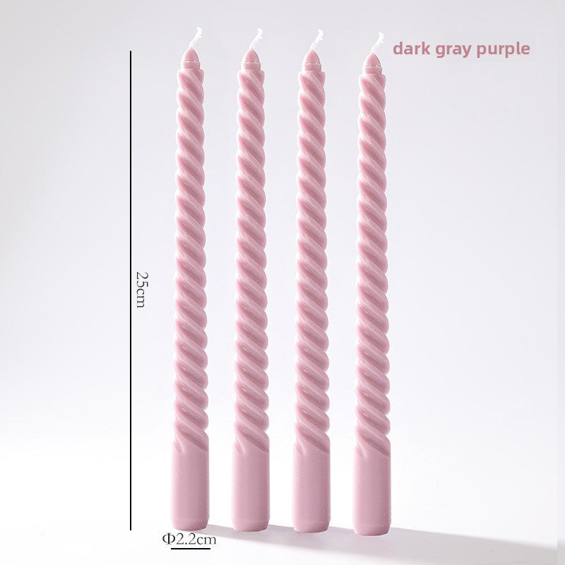 Vintage spiral long rod candle teemdrop