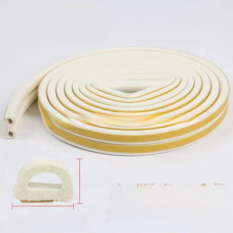 EPDM Foam Rubber Self-Adhesive Sealing Strip for Doors and Windows 6m Roll teemdrop