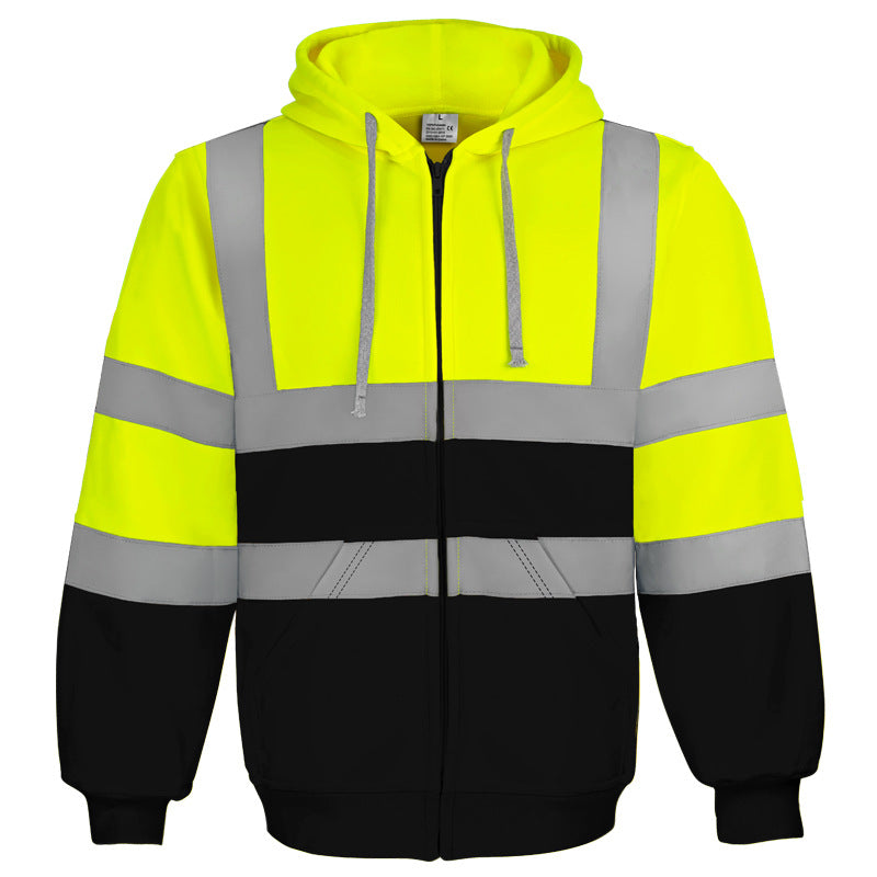 Reflective Hooded Fleece Sweatshirt