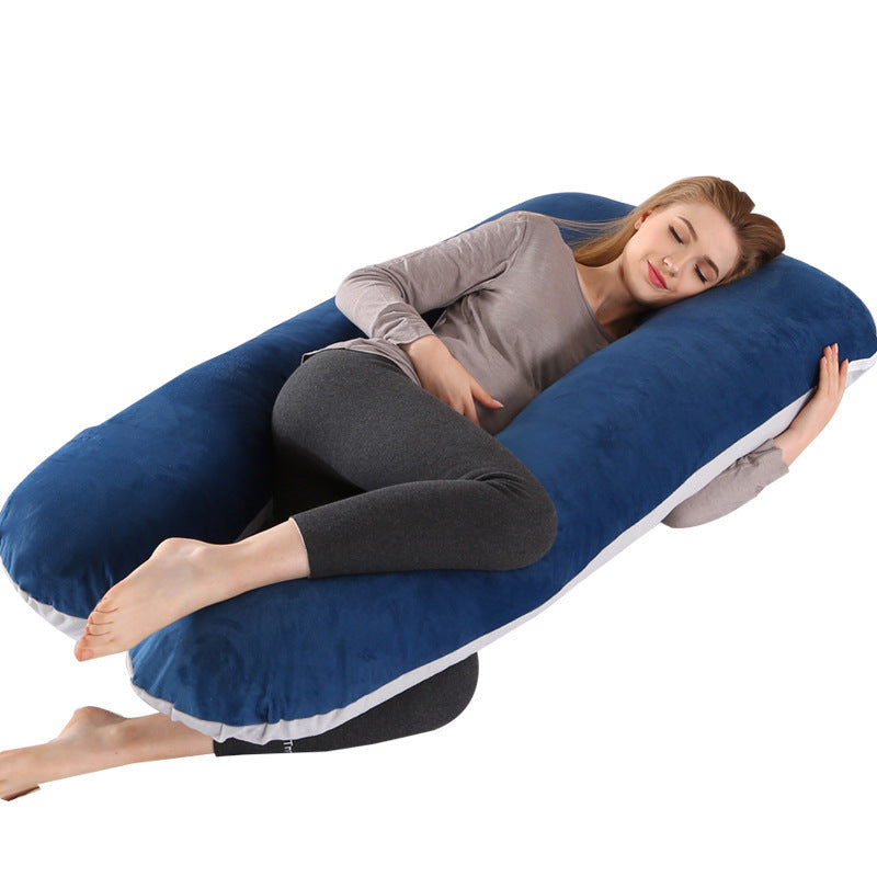U-Shaped Maternity Body Pillow for Side Sleeping Support
